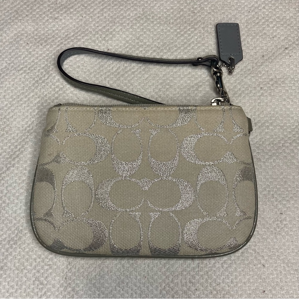 Coach Signature Monogram Wristlet - image 2